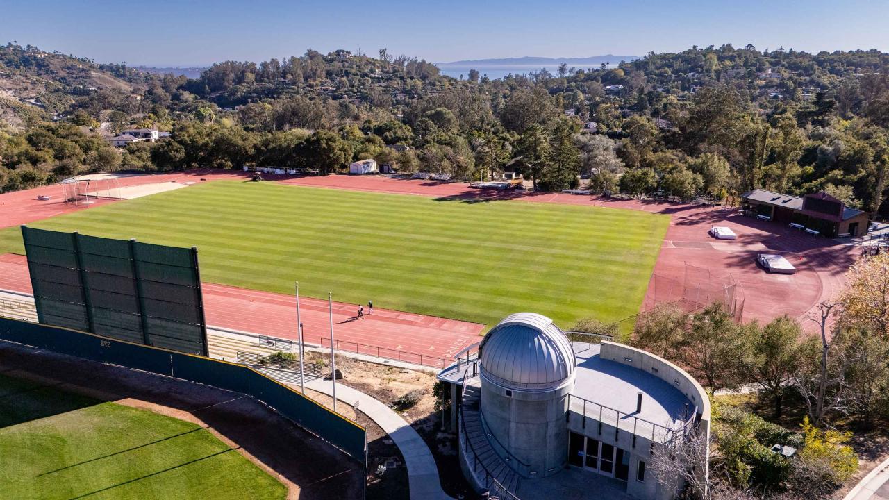 View of Westmont Observatory to the Santa Barbara Channel Islands